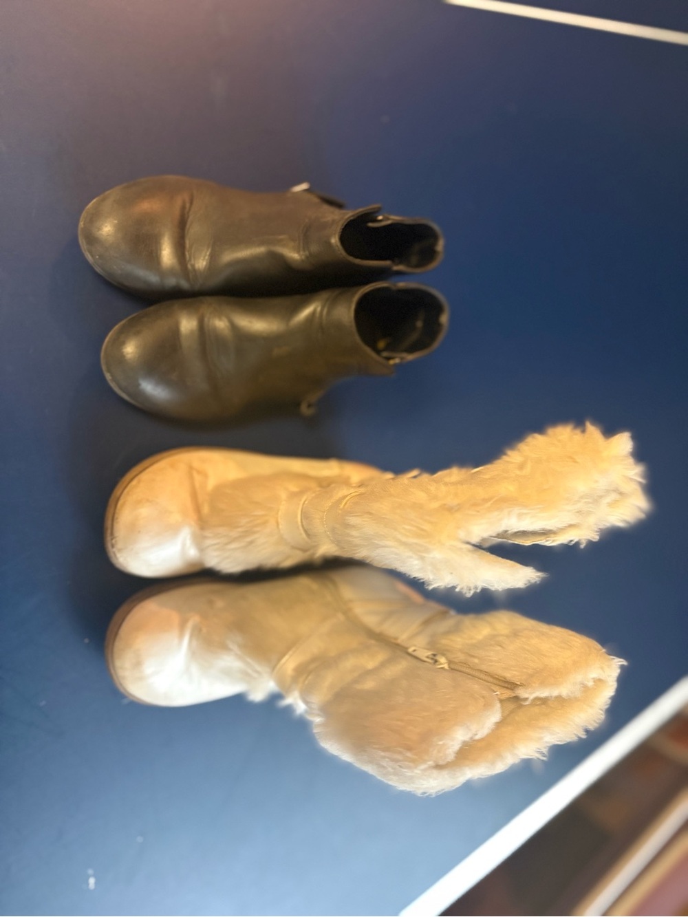 2 pair kids shoes size 13 kids , Sonoma boots and cat jack black boots